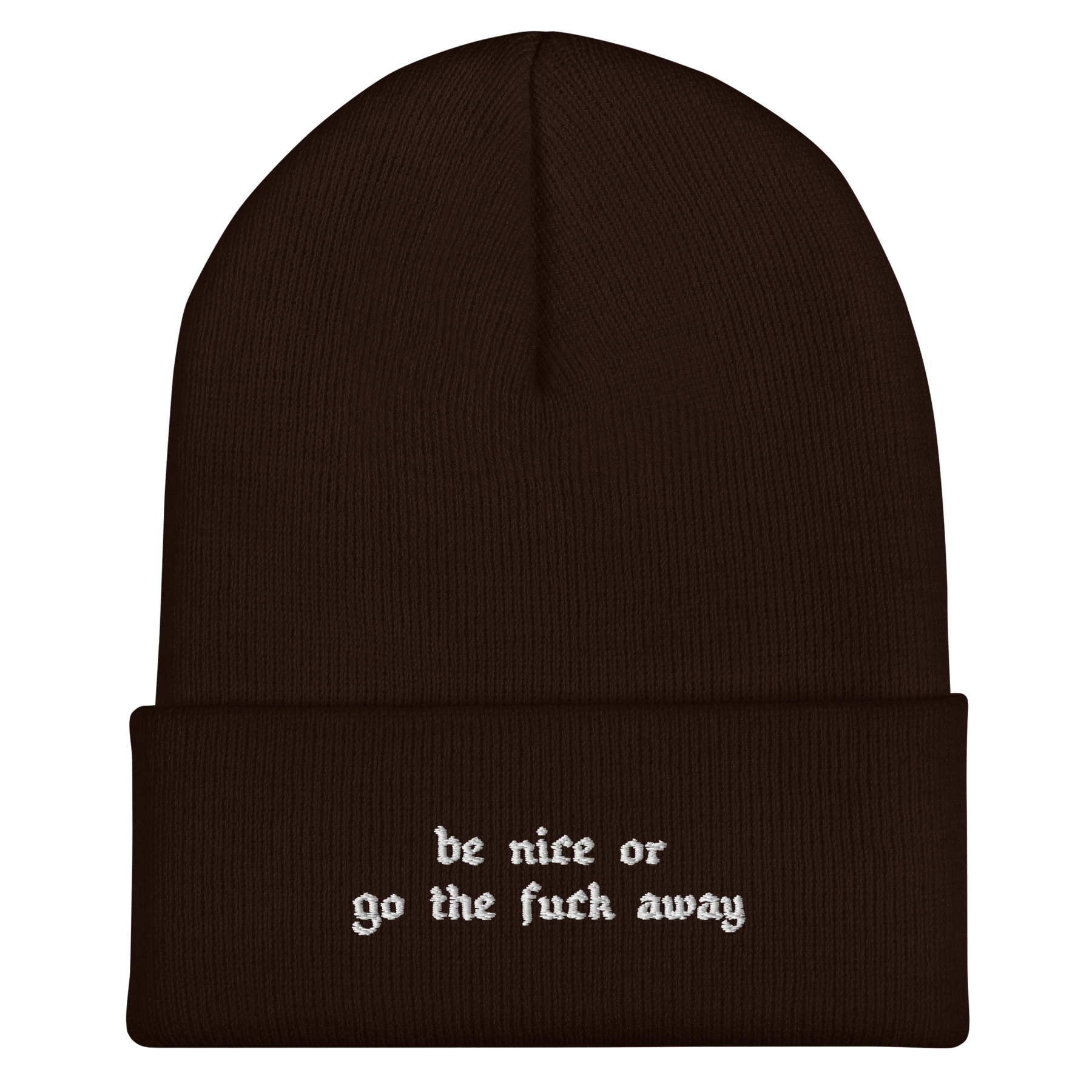 Be Nice Or... Cuffed Beanie - Goth Cloth Co.7414352_12880