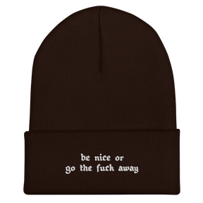 Be Nice Or... Cuffed Beanie - Goth Cloth Co.7414352_12880