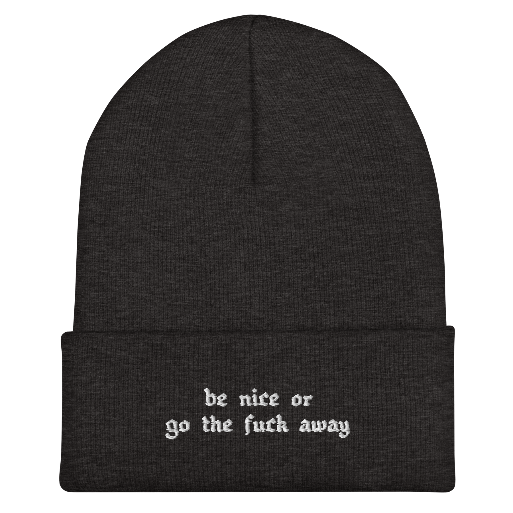 Be Nice Or... Cuffed Beanie - Goth Cloth Co.7414352_12881