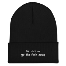 Be Nice Or... Cuffed Beanie - Goth Cloth Co.7414352_8936