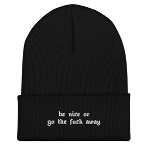 Be Nice Or... Cuffed Beanie - Goth Cloth Co.7414352_8936