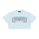 Big Feelings Metal Font Mineral Wash Crop Top - Goth Cloth Co.260716PODAA1680011