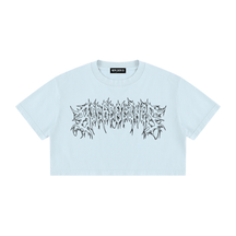 Big Feelings Metal Font Mineral Wash Crop Top - Goth Cloth Co.260716PODAA1680011