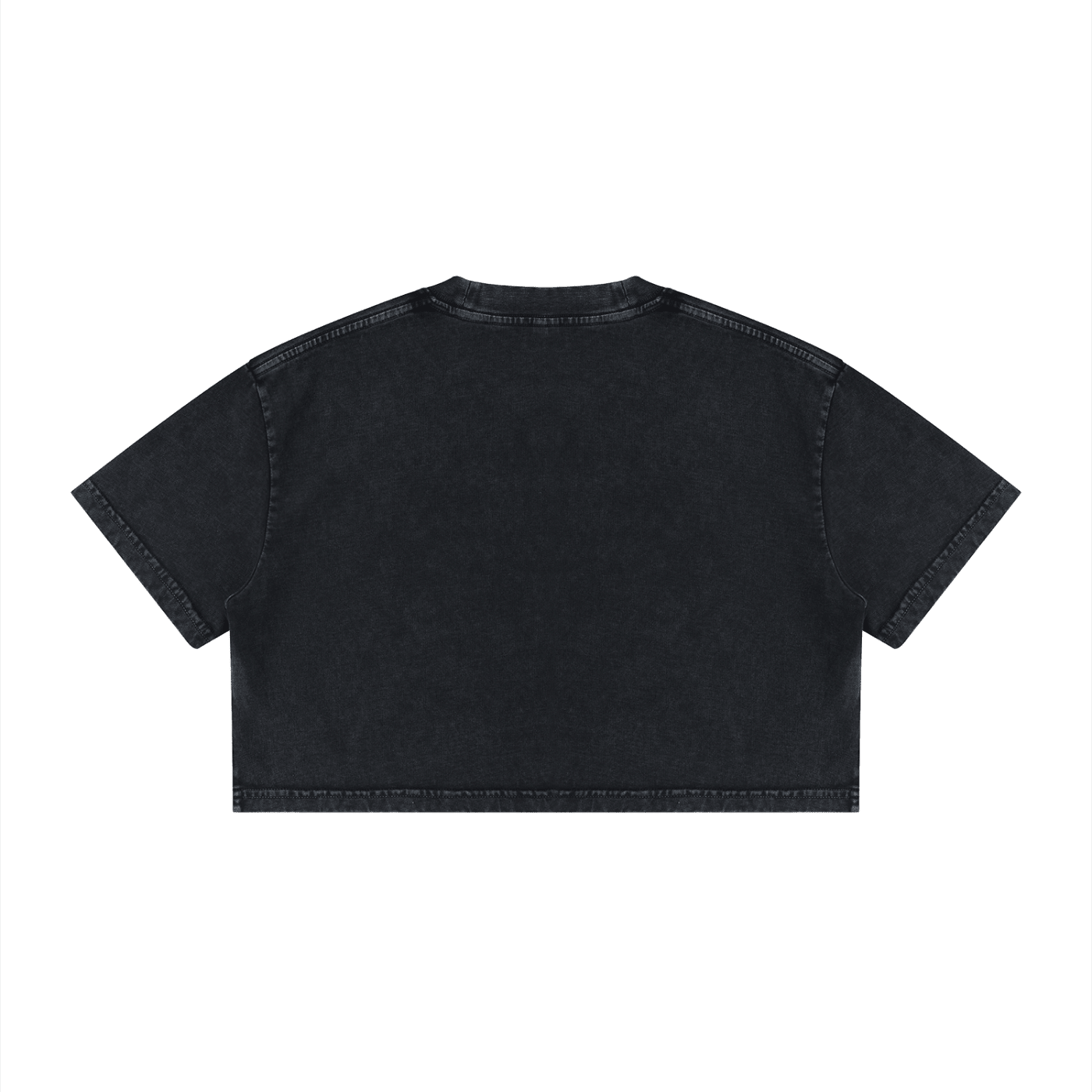 Big Feelings Metal Font Mineral Wash Crop Top - Goth Cloth Co.260716PODAA1680011