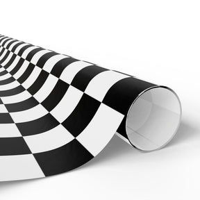 Black and White Checkerboard Gift Wrap Paper - Goth Cloth Co.Home Decor25685782000253023340