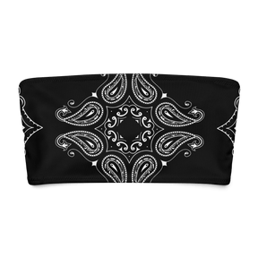 Black Bandana Bandeau Bikini Top - Goth Cloth Co.4620375_22682