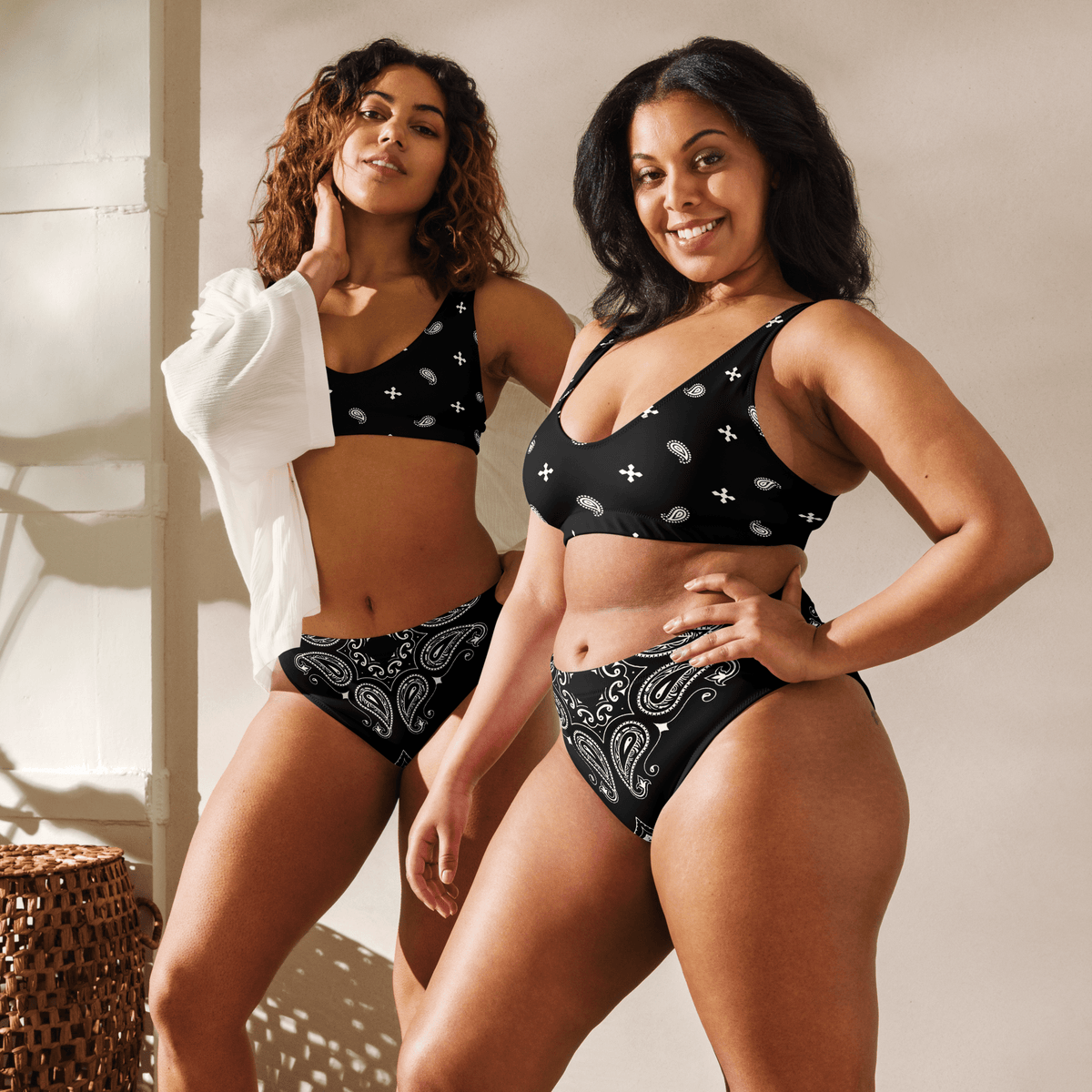 Black Bandana Sport Bikini Top - Goth Cloth Co.9222151_12035