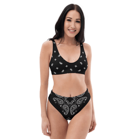 Black Bandana Sport Bikini Top - Goth Cloth Co.9222151_12035
