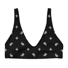 Black Bandana Sport Bikini Top - Goth Cloth Co.9222151_12035
