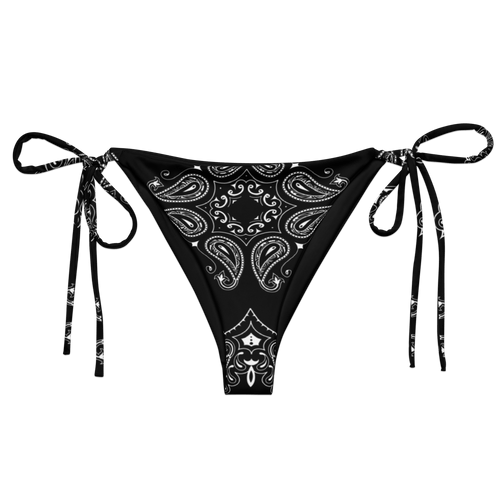 Black Bandana String Bikini Bottoms - Goth Cloth Co.5214672_16575