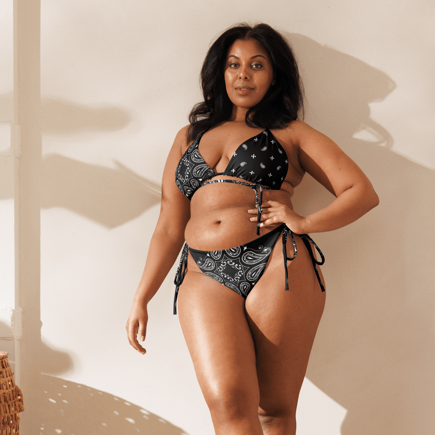 Black Bandana String Bikini Bottoms - Goth Cloth Co.5214672_16575