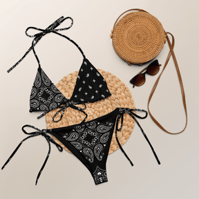 Black Bandana String Bikini Bottoms - Goth Cloth Co.5214672_16575