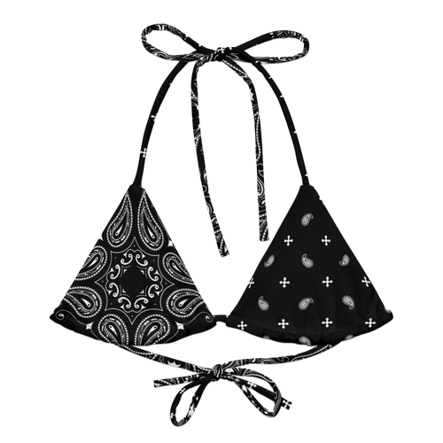 Black Bandana String Bikini Top - Goth Cloth Co.6872176_16564