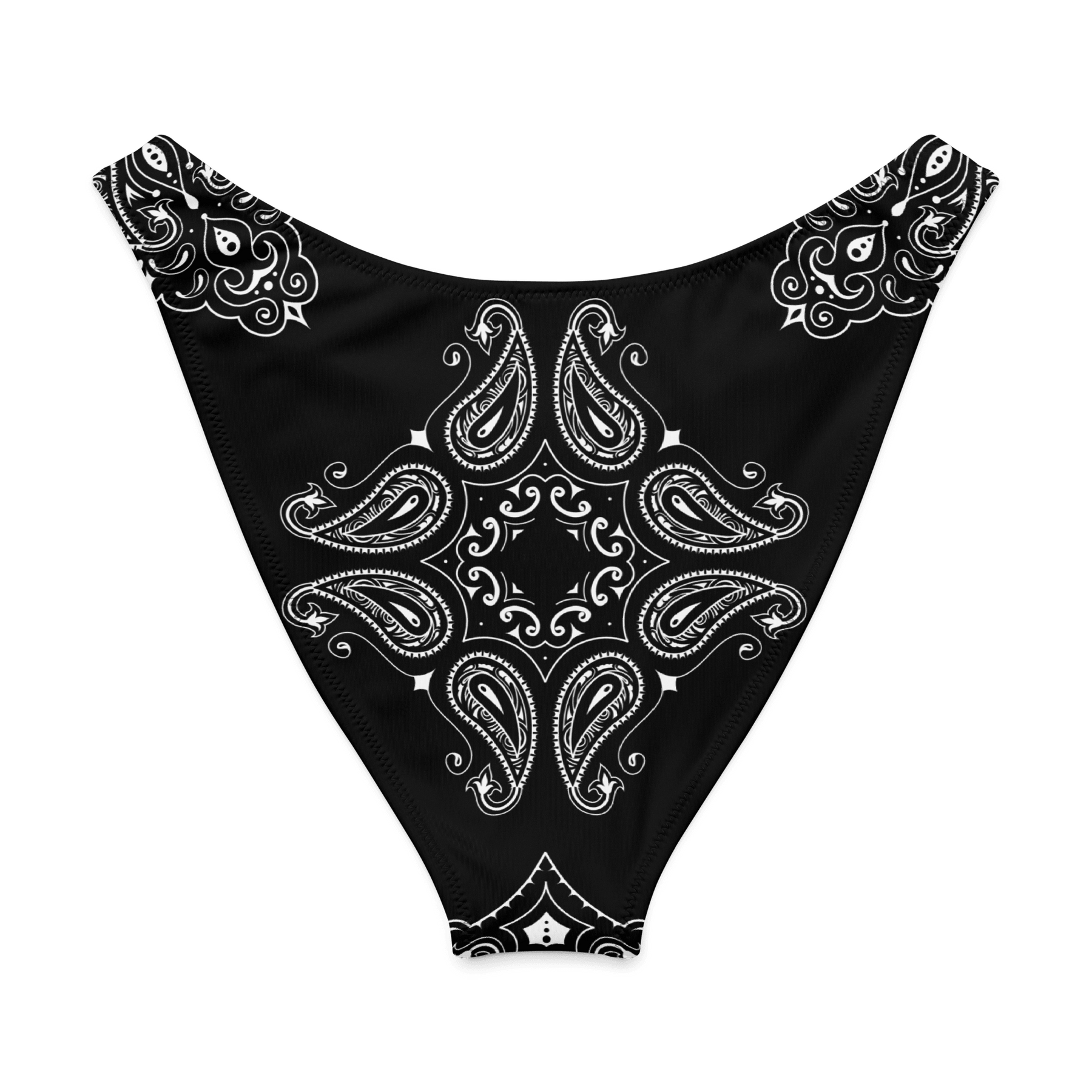 Black Bandana V - Cut Bikini Bottom - Goth Cloth Co.7413306_22693