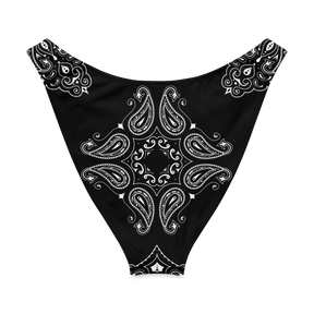 Black Bandana V - Cut Bikini Bottom - Goth Cloth Co.7413306_22693