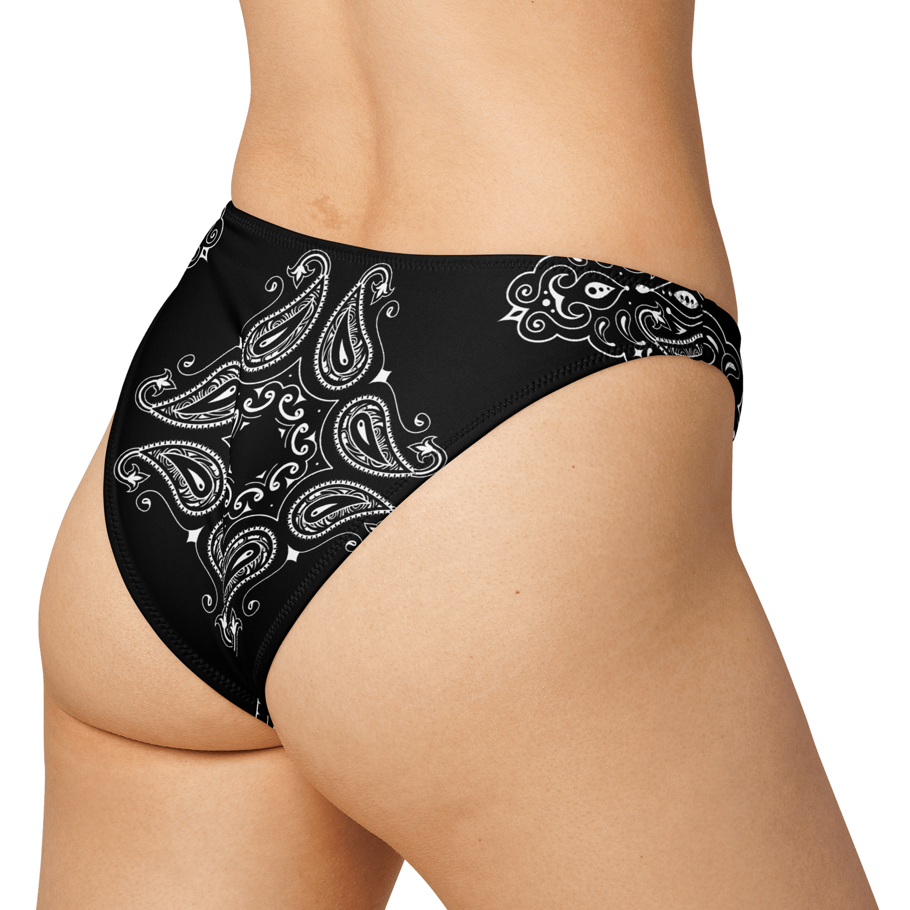 Black Bandana V - Cut Bikini Bottom - Goth Cloth Co.7413306_22693
