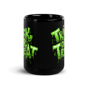 Treat or Treat Slime Black Glossy Mug