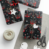 Black & Red Celestial Moth Wrapping Paper - Goth Cloth Co.Home Decor27673530275578072840