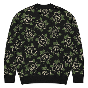 Black Rose Knit Cardigan - Goth Cloth Co.4074054_21035