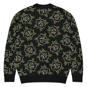 Black Rose Knit Cardigan - Goth Cloth Co.4074054_21036