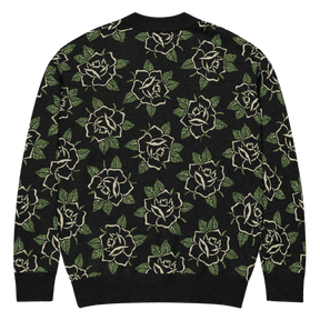 Black Rose Knit Cardigan - Goth Cloth Co.4074054_21037