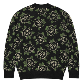Black Rose Knit Cardigan - Goth Cloth Co.4074054_21169