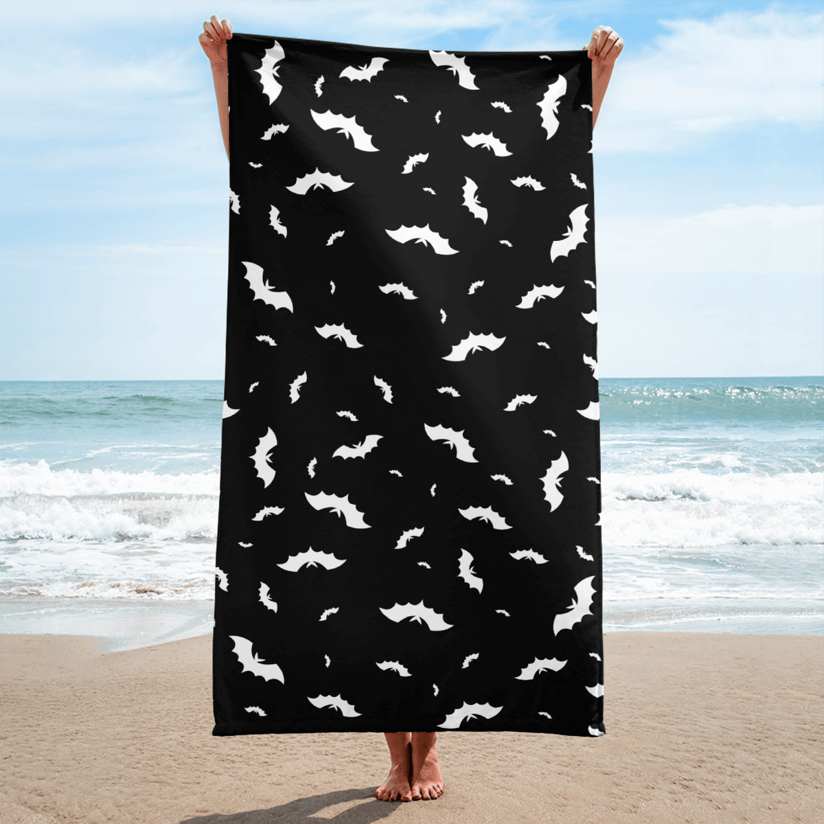 Blackout Batty Beach Towel - Goth Cloth Co.4652031_8874