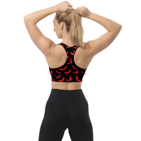 Blood Bats Recycled Longline Sports Bra - Goth Cloth Co.2105373_12290