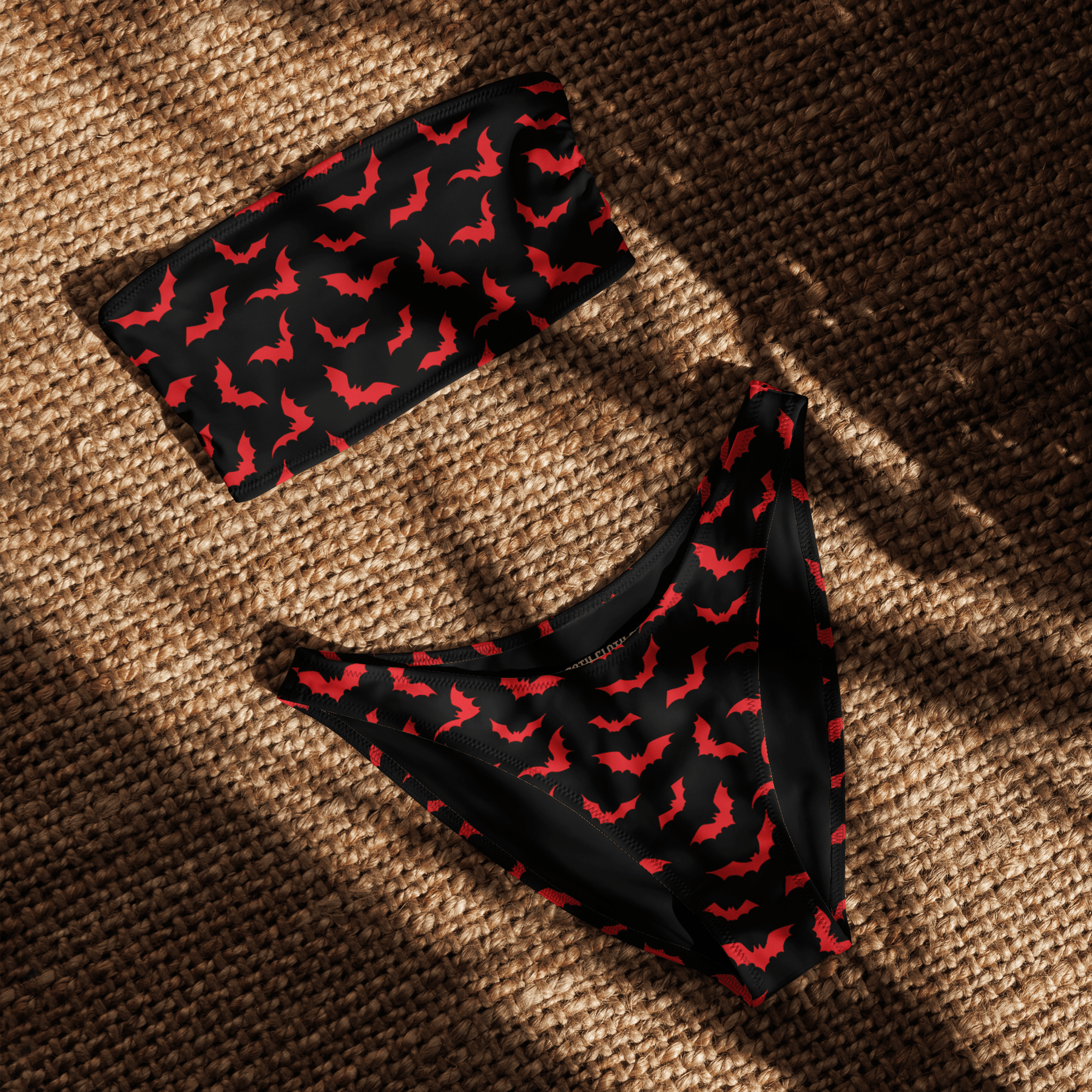 Bloody Bats Bandeau Bikini Top - Goth Cloth Co.9695992_22682