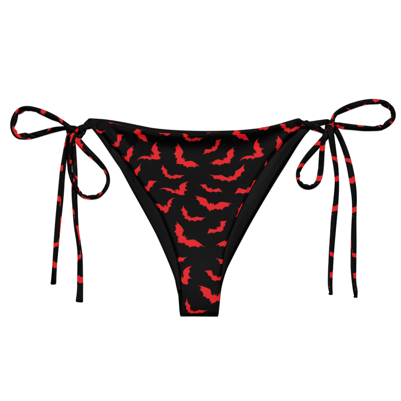Bloody Bats String Bikini Bottom | Goth Cloth Co.