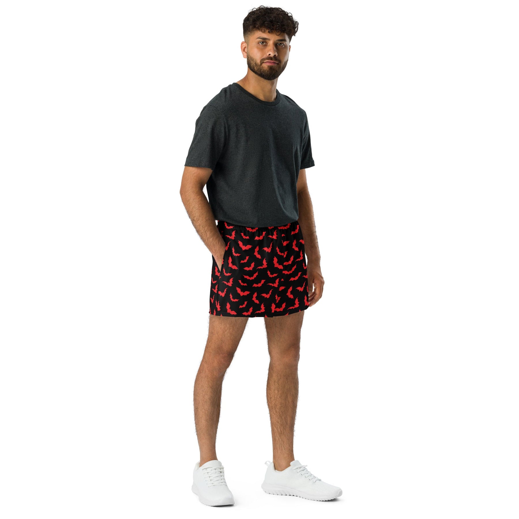 Bloody Bats Unisex Athletic Shorts - Goth Cloth Co.8338908_9804