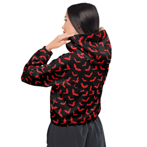 Bloody Bats Women's Cropped Windbreaker - Goth Cloth Co.2970344_15794