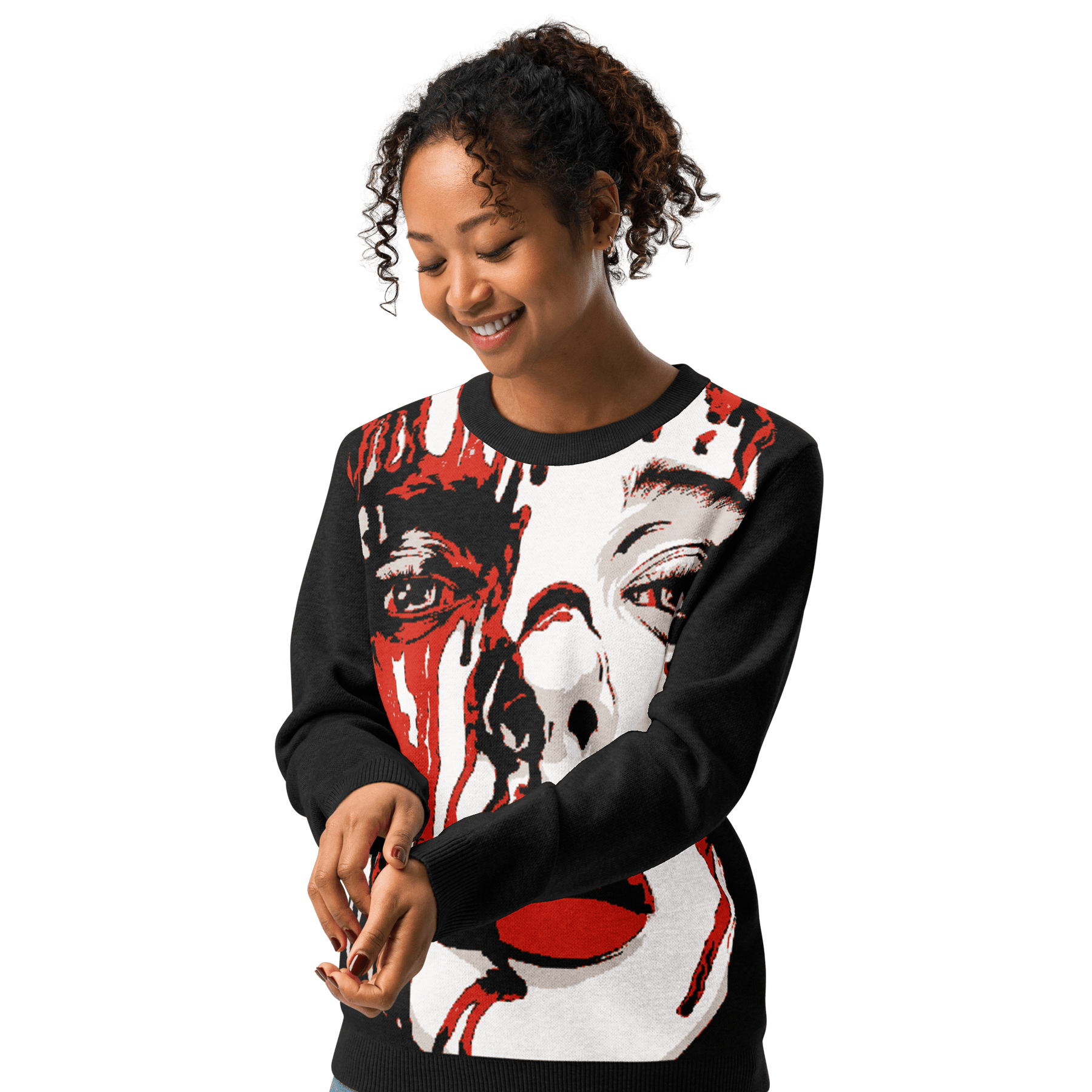 Bloody Mary Knit Crewneck Sweater - Goth Cloth Co.5598558_19636