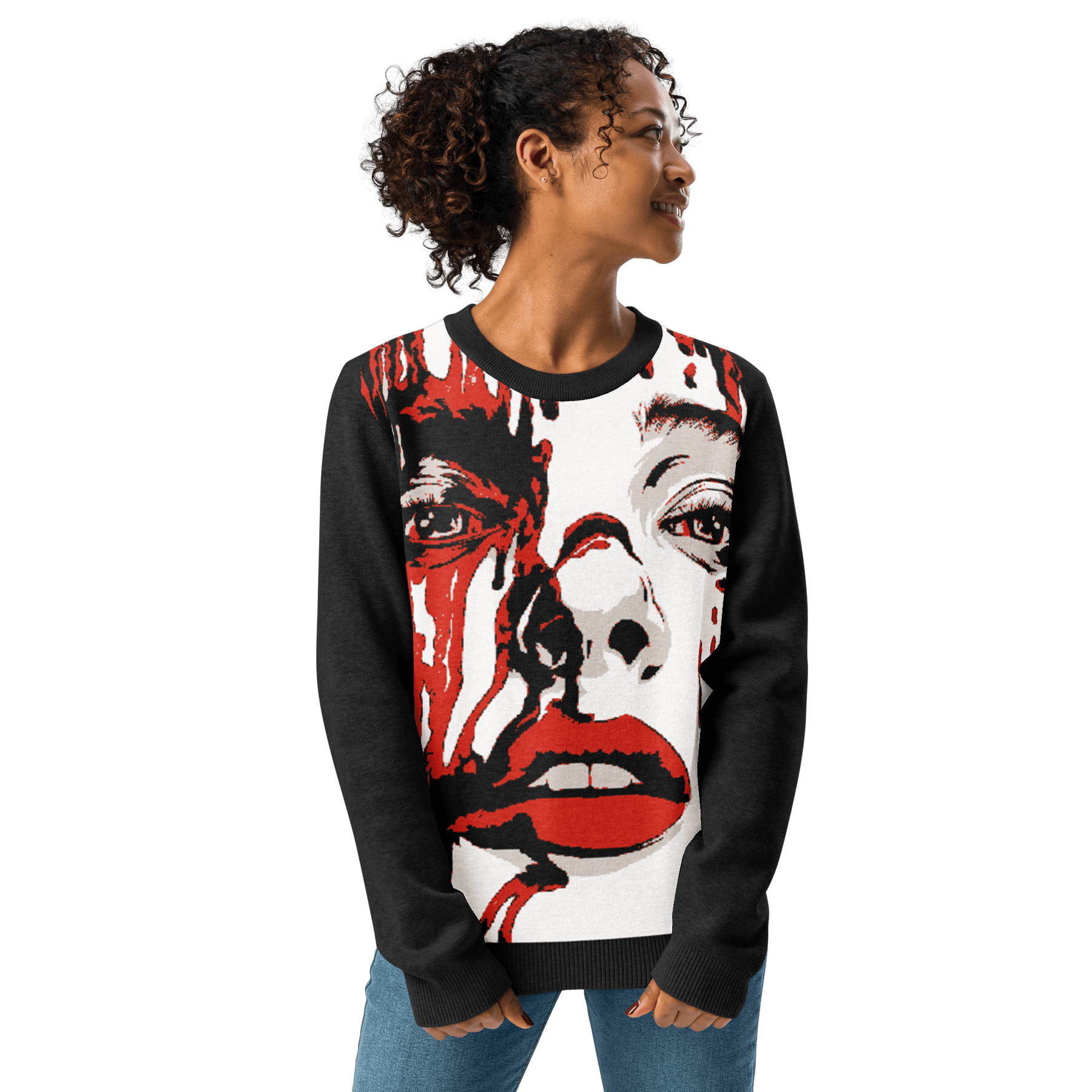 Bloody Mary Knit Crewneck Sweater - Goth Cloth Co.5598558_19636