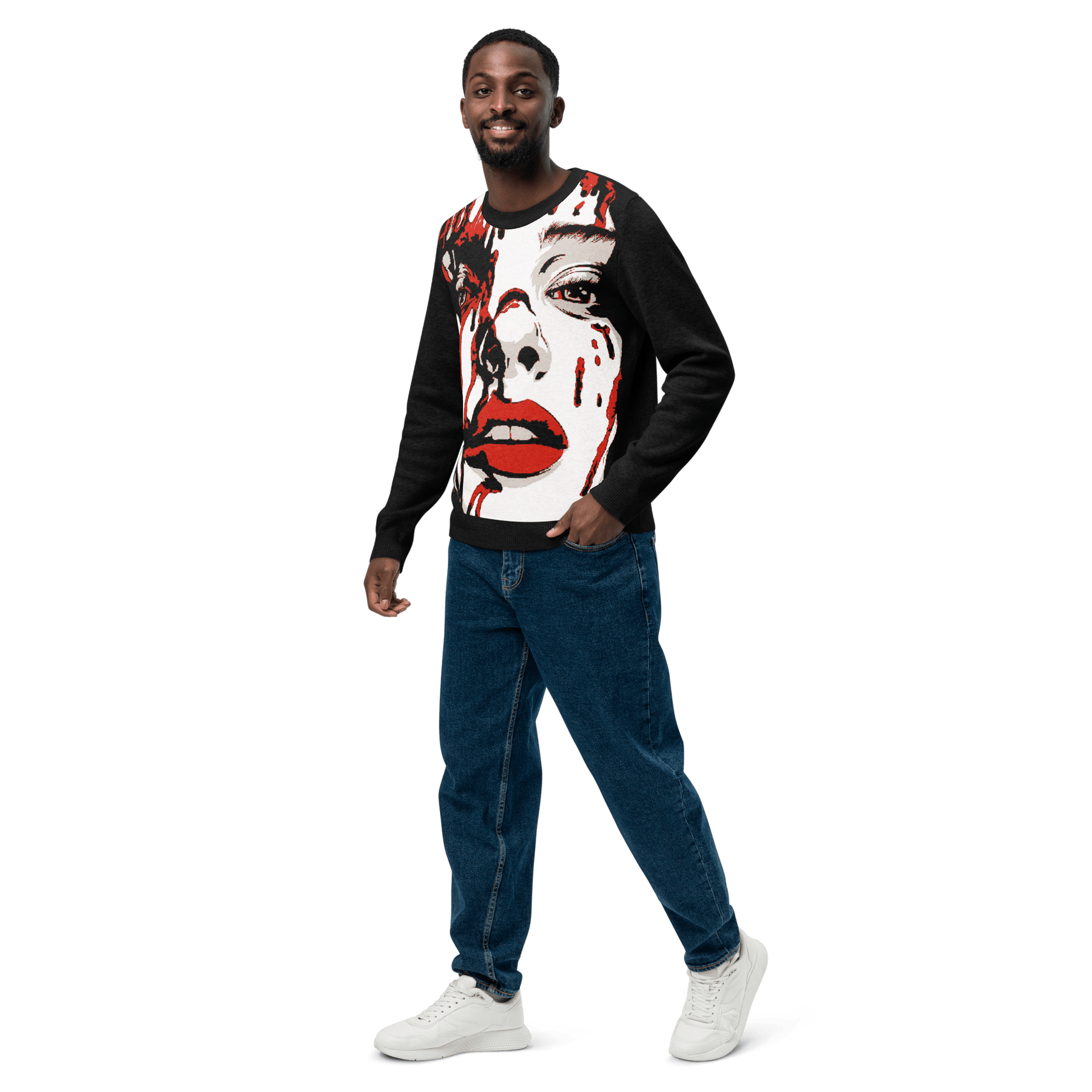 Bloody Mary Knit Crewneck Sweater - Goth Cloth Co.5598558_19636