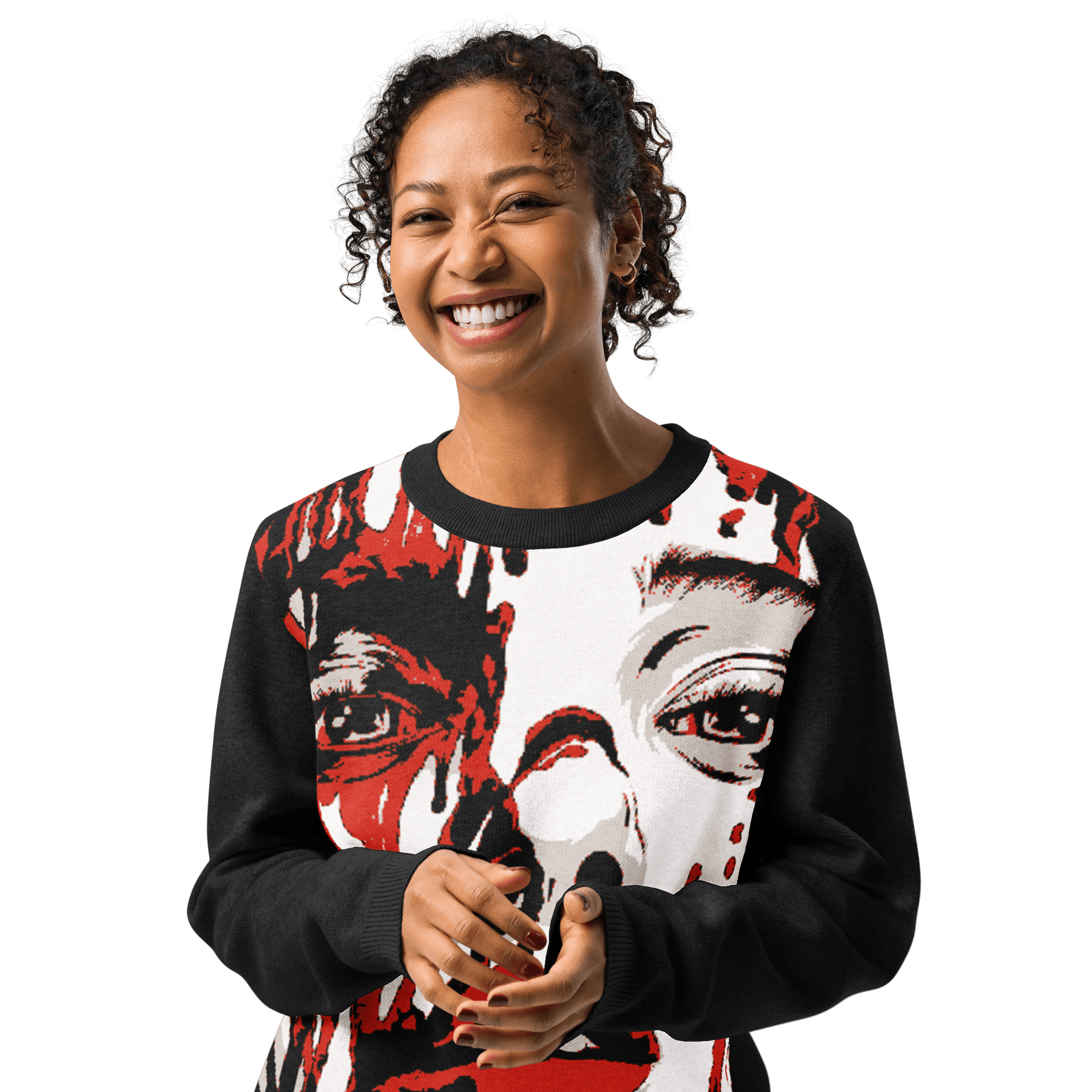 Bloody Mary Knit Crewneck Sweater - Goth Cloth Co.5598558_19636
