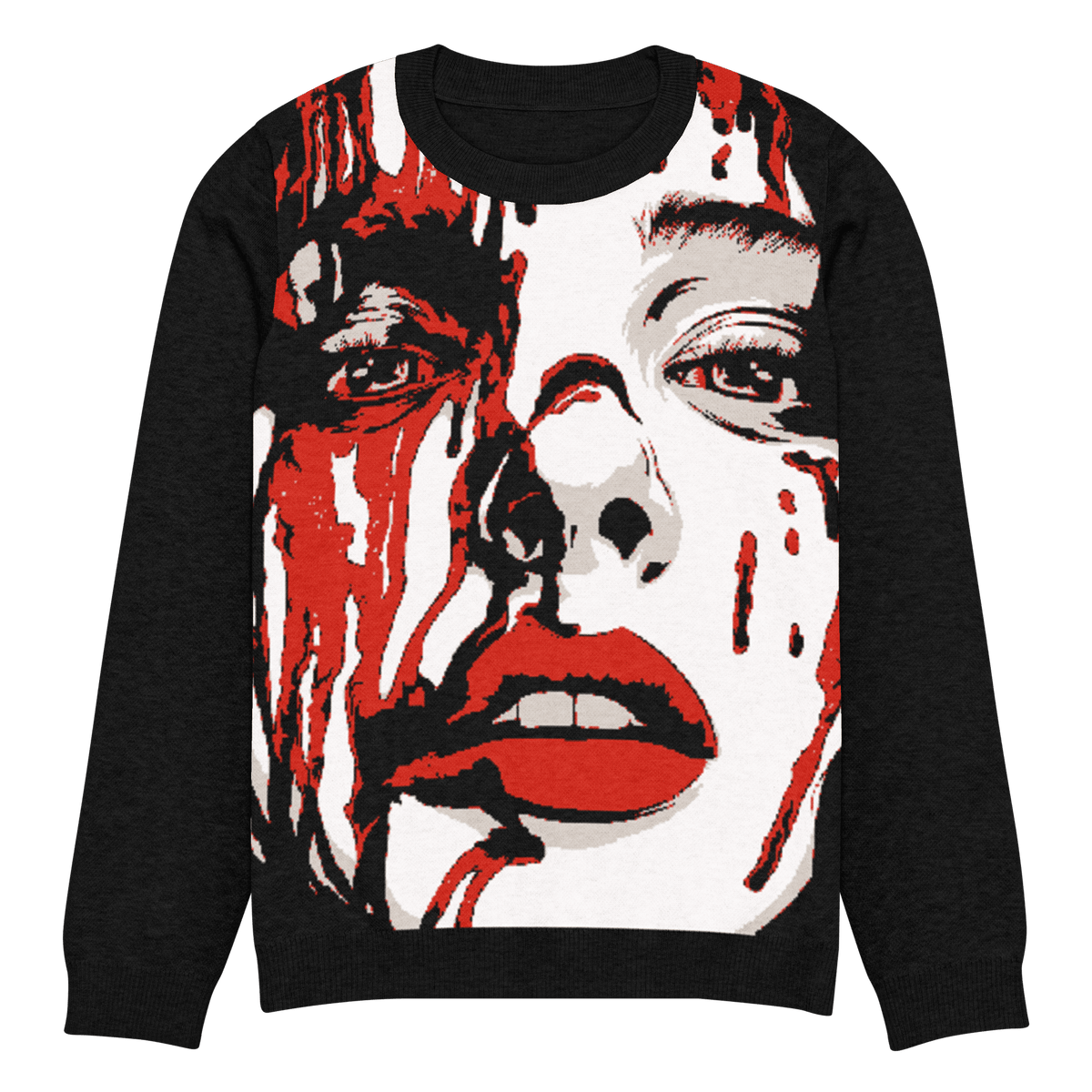 Bloody Mary Knit Crewneck Sweater - Goth Cloth Co.5598558_19636