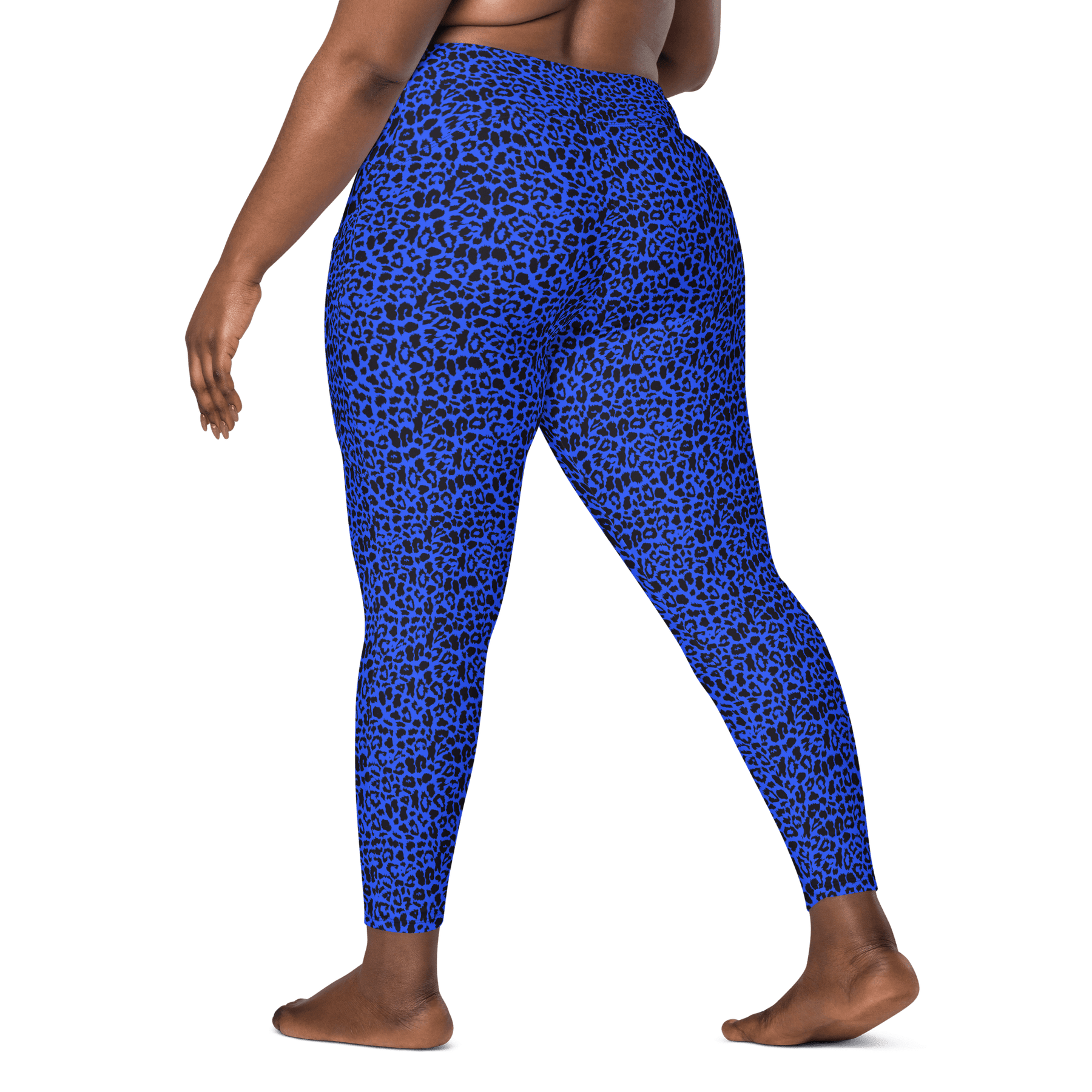 Blue Leopard Crossover Leggings with Pockets - Goth Cloth Co.8996689_14137