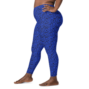 Blue Leopard Crossover Leggings with Pockets - Goth Cloth Co.8996689_14137