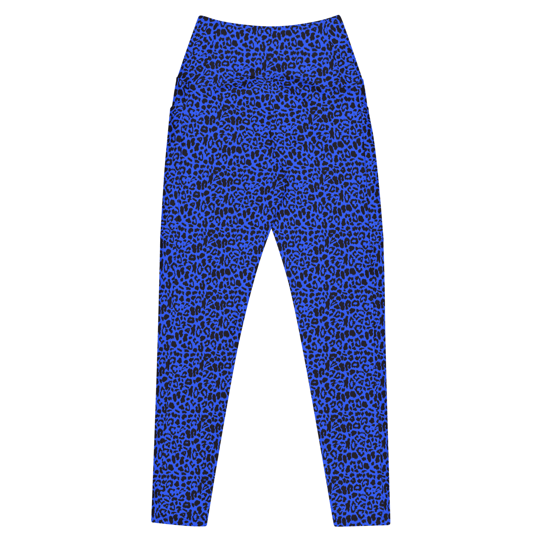 Blue Leopard Crossover Leggings with Pockets - Goth Cloth Co.8996689_14137