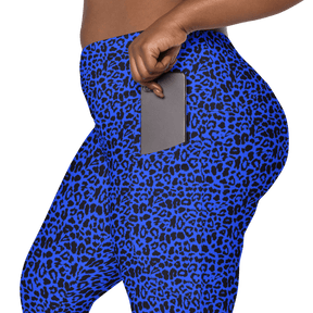 Blue Leopard Crossover Leggings with Pockets - Goth Cloth Co.8996689_14137