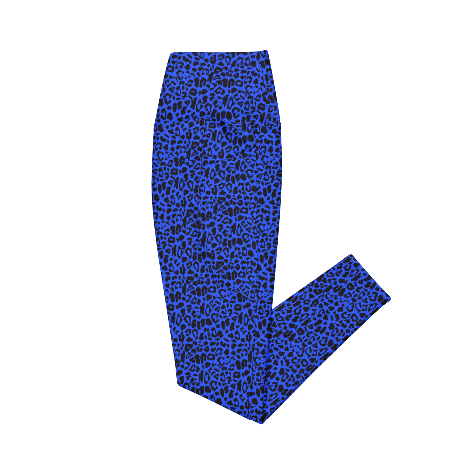 Blue Leopard Crossover Leggings with Pockets - Goth Cloth Co.8996689_14137