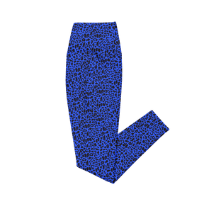 Blue Leopard Crossover Leggings with Pockets - Goth Cloth Co.8996689_14137