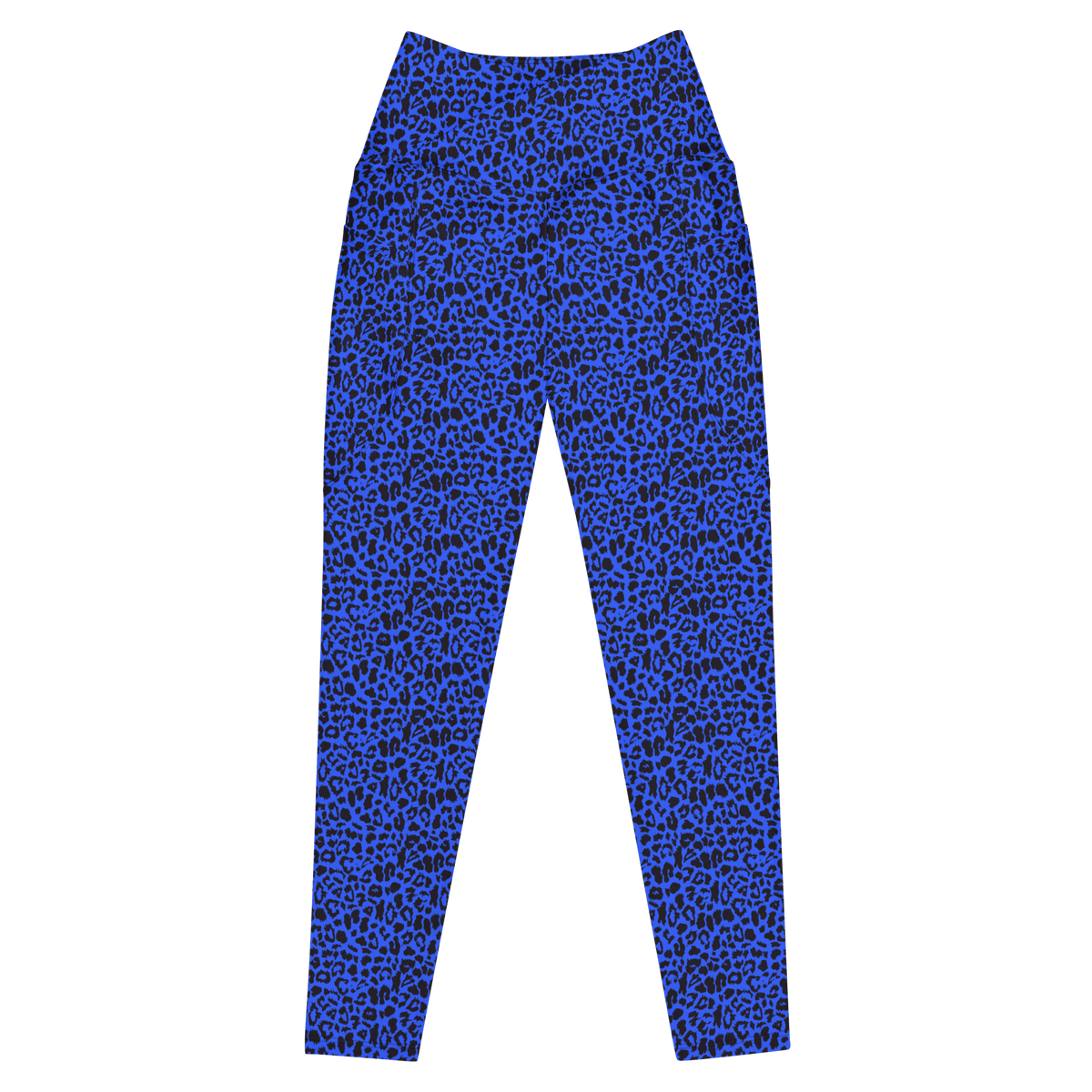Blue Leopard Crossover Leggings with Pockets - Goth Cloth Co.8996689_14137
