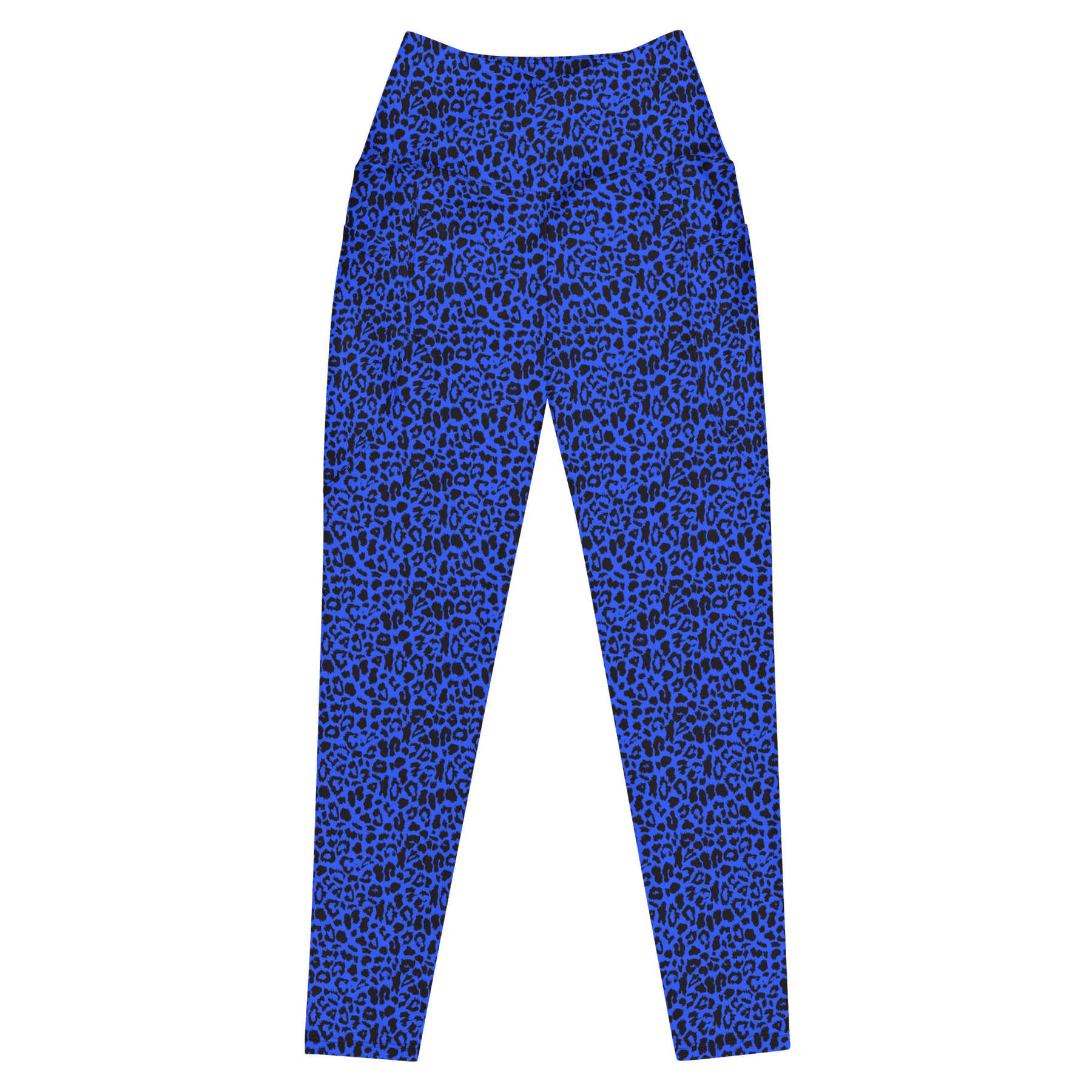 Blue Leopard Crossover Leggings with Pockets - Goth Cloth Co.8996689_14137