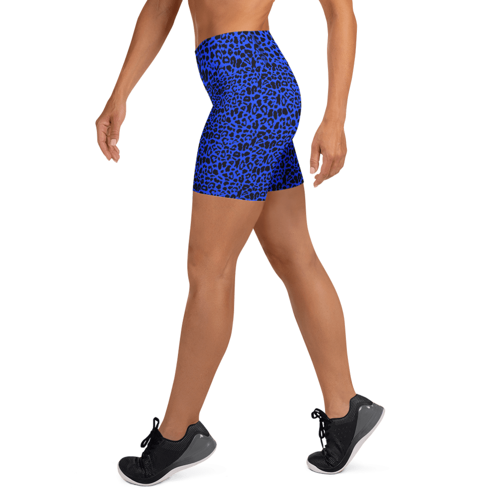 Blue Leopard Yoga Shorts - Goth Cloth Co.4611065_9079
