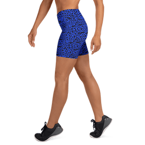 Blue Leopard Yoga Shorts - Goth Cloth Co.4611065_9079