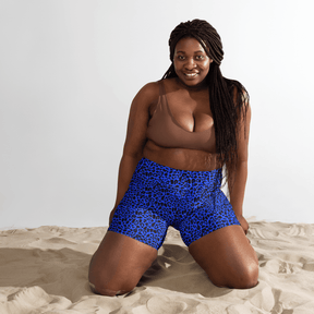 Blue Leopard Yoga Shorts - Goth Cloth Co.4611065_9079
