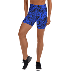 Blue Leopard Yoga Shorts - Goth Cloth Co.4611065_9079
