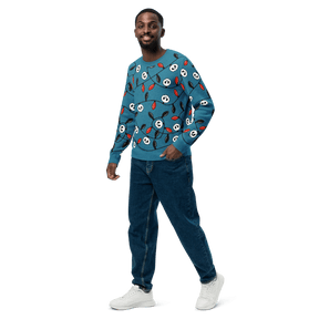 Boney & Bright Blue Knit Sweater - Goth Cloth Co.7636561_19638